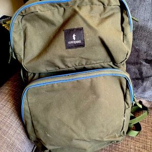 Cotopaxi Laptop Backpack | Forest Green and Blue